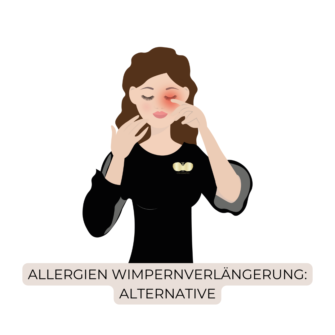 Eyelash extension allergy alternatives